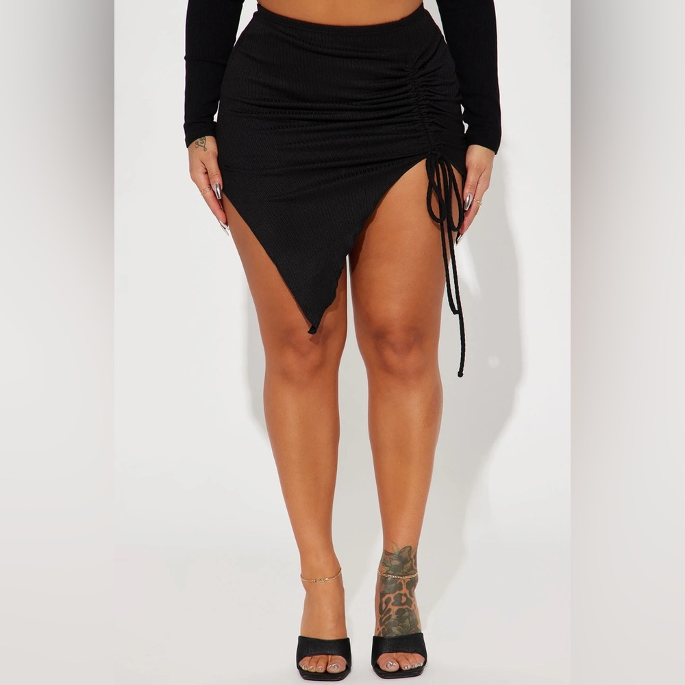 Black Asymmetrical Skirt